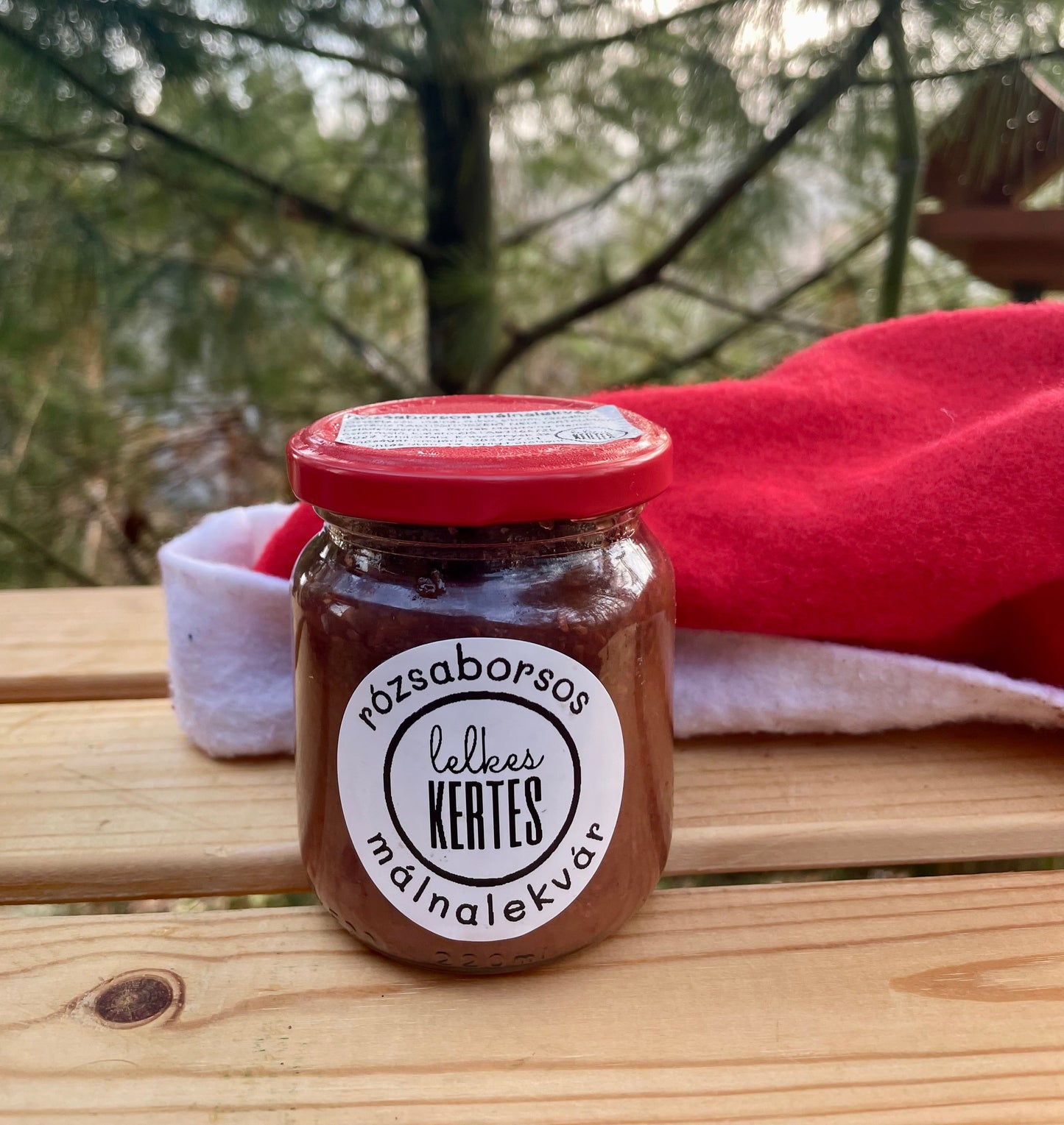 Rózsaborsos málnalekvár