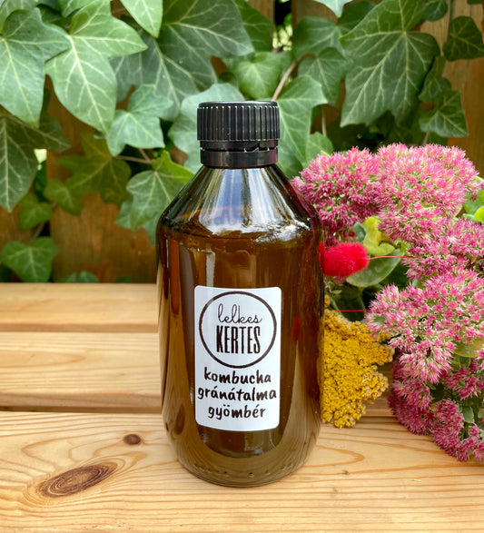 Kombucha gránátalma-gyömbér