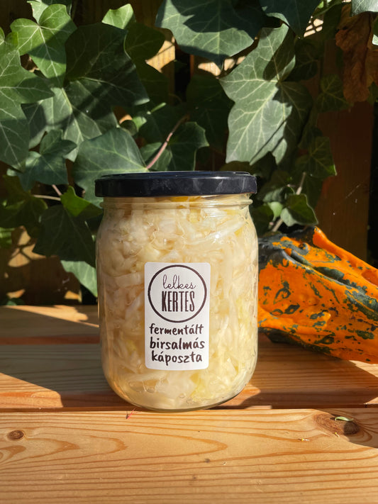 Fermentált birsalmás-gyömbéres káposzta