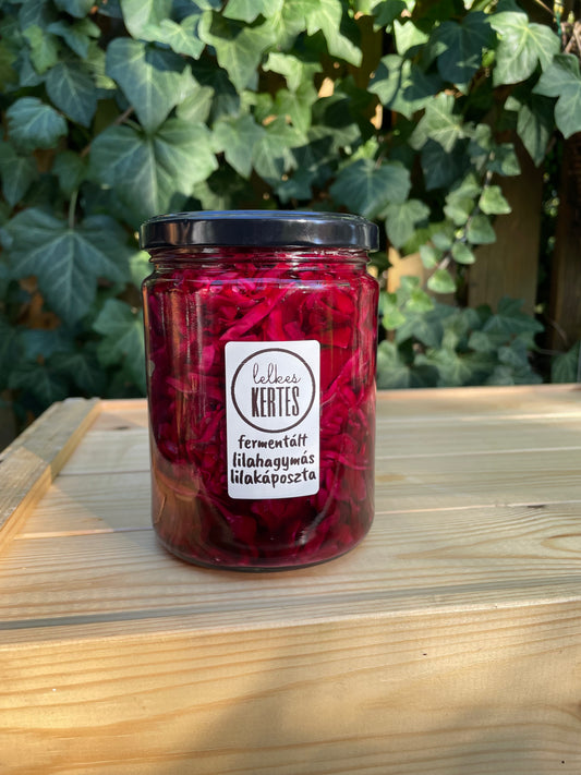 Fermentált lilahagymás lilakáposzta
